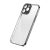 Apple iPhone 13 Pro, Műanyag hátlap védőtok, fém keret, közepesen ütésálló, Joyroom Chery Mirror, átlátszó/fekete