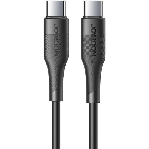 USB Type-C töltő- és adatkábel, USB Type-C, 25 cm, 3000 mA, törésgátlóval, gyorstöltés, PD, Joyroom M3 S-02530M3, fekete