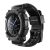 Samsung Galaxy Watch 4 Classic (46mm) SM-R890, Műanyag + szilikon védőkeret, közepesen ütésálló, SupCase Unicorn Beetle Pro, fekete