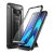 Samsung Galaxy Note 9 SM-N960, Műanyag hátlap védőtok + képernyővédő, közepesen ütésálló, telefontartó gyűrű, kitámasztóval, övre fűzhető, SupCase Unicorn Beetle Pro, fekete