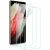 Samsung Galaxy S21 Ultra 5G SM-G998, Kijelzővédő fólia (az íves részre is!), segéd kerettel, ESR Liquid Skin, Clear Prémium, 3 db / csomag