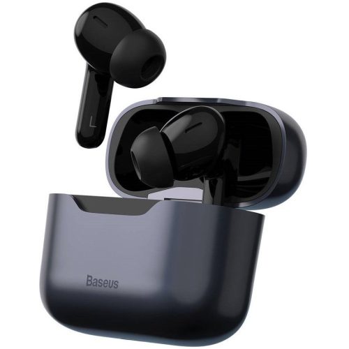 Bluetooth sztereó fülhallgató, v5.1, TWS, töltőtok, érintés vezérlés, zajszűrővel, Baseus Simu S1 Pro, szürke