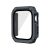 Apple Watch 4-6, SE (44 mm), Műanyag védőkeret, kijelzővédő üveggel, közepesen ütésálló, szíj nélkül, szürke