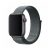 Apple Watch 1-6, SE (38 / 40 mm) / Watch 7-8 (41 mm), textíl pótszíj, szilikon keret, állítható, Devia Delux Sport3, sötétszürke