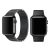 Apple Watch 1-6, SE (38 / 40 mm), Fém pótszíj, állítható, Devia Elegant Link, fekete