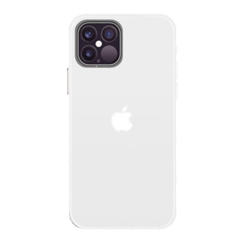 Apple iPhone 12 Pro Max, Szilikon tok, áttetsző