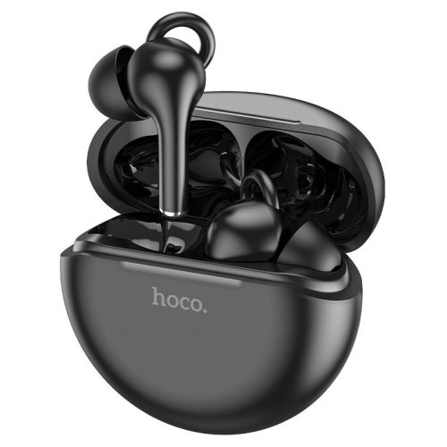 Bluetooth sztereó fülhallgató, v5.1, TWS, töltőtok, Hoco ES60 Conqueror, fekete