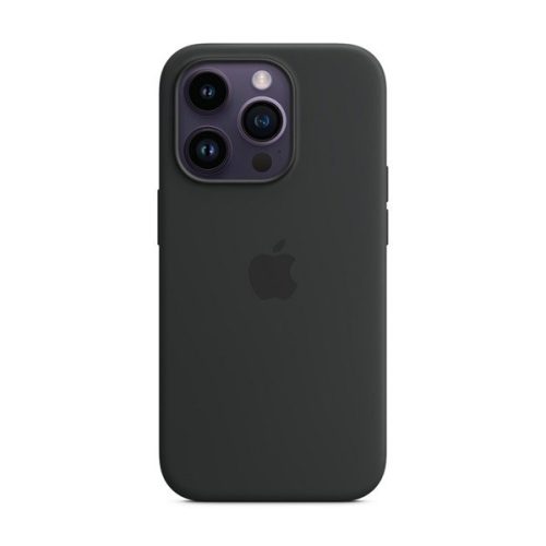 Apple iPhone 14 Pro, Szilikon tok, Magsafe kompatibilis, fekete, gyári