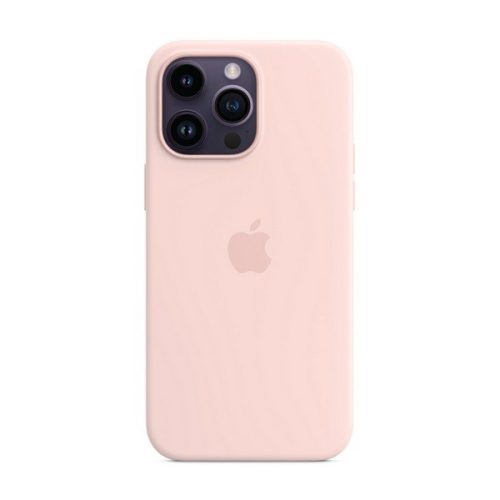 Apple iPhone 14 Pro Max, Szilikon tok, Magsafe kompatibilis, rózsaszín, gyári