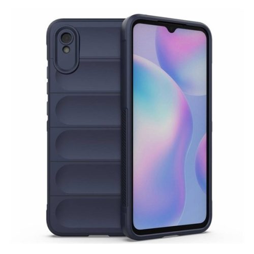 Xiaomi Redmi 9A / 9AT / 9i, Szilikon tok, közepesen ütésálló, 3D minta, sötétkék