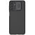 Samsung Galaxy A13 5G / A04s SM-A136U / A047F, Műanyag hátlap védőtok, közepesen ütésálló, kamera védelem, csíkos minta, Nillkin CamShield, fekete