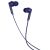 Vezetékes sztereó fülhallgató, 3.5 mm, mikrofon, funkció gomb, hangerő szabályzó, 90 fokos/derékszögű csatlakozó, Hoco M72 Admire, kék