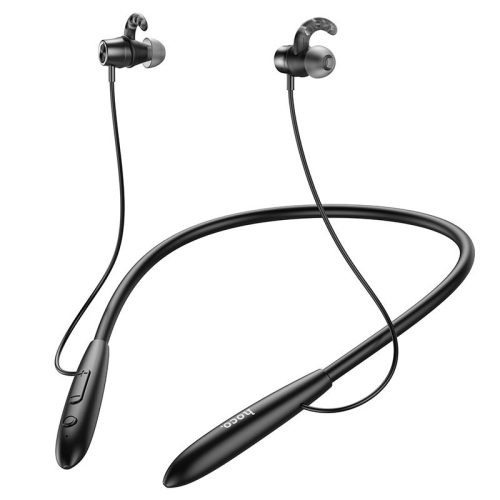 Bluetooth sztereó fülhallgató, v5.1, sportoláshoz, mikrofon, funkció gomb, hangerő szabályzó, kártyaolvasóval, Hoco ES61 Manner, fekete