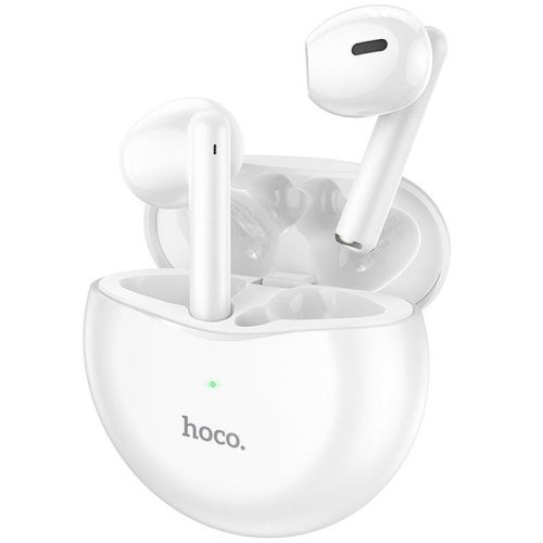 Bluetooth sztereó fülhallgató, v5.3, TWS, töltőtok, Hoco EW14, fehér