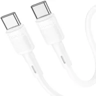   USB Type-C töltő- és adatkábel, USB Type-C, 100cm, 60W, gyorstöltés, PD, Hoco X83 Victory, fehér