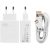 Hálózati töltő adapter, 67W, USB aljzat, USB Type-C kábellel, gyorstöltés, Xiaomi Charging Combo, fehér, gyári