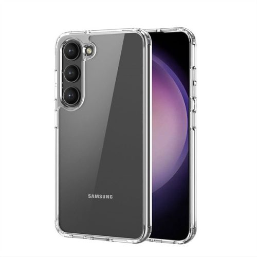 Samsung Galaxy S23 SM-S911, Műanyag hátlap védőtok + szilikon keret, Dux Ducis Clin, átlátszó