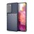 Samsung Galaxy S23 Ultra SM-S918, Szilikon tok, közepesen ütésálló, domború csíkos minta, sötétkék