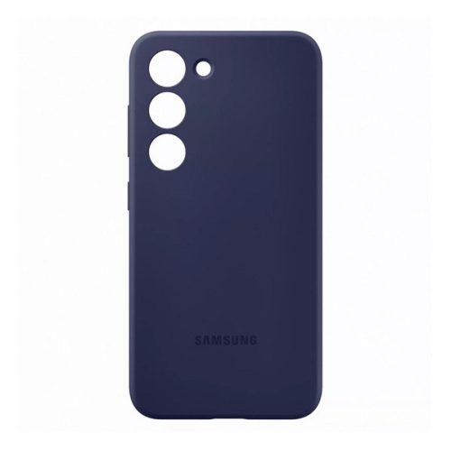 Samsung Galaxy S23 SM-S911, Szilikon tok, sötétkék, gyári