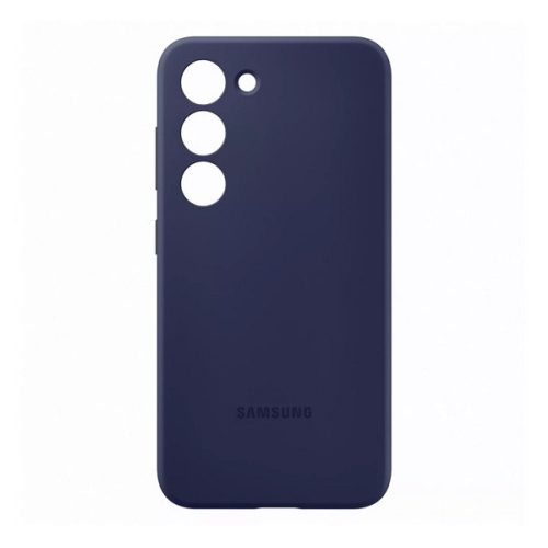 Samsung Galaxy S23 Plus SM-S916, Szilikon tok, sötétkék, gyári