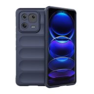   Xiaomi 13 Pro, Szilikon tok, közepesen ütésálló, 3D minta, sötétkék
