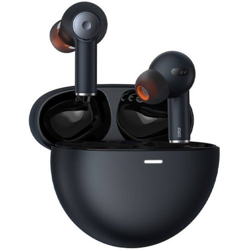 Bluetooth sztereó fülhallgató, v5.3, TWS, töltőtok, zajszűrővel, Baseus Bowie EX, fekete
