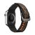 Apple Watch 1-6, SE (42 / 44 mm) / Watch 7-8 (45 mm) / Watch Ultra (49 mm), textíl pótszíj, tépőzáras, állítható, légáteresztő, feliratos, Dux Ducis Outdoor, fekete/narancssárga