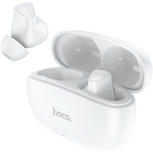 Bluetooth sztereó fülhallgató, v5.3, TWS, töltőtok, érintés vezérlés, zajszűrővel, Hoco EW17 Amusement, fehér