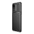 OnePlus Nord 2T, Szilikon tok, közepesen ütésálló, légpárnás sarok, karbon minta, fekete