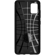   Xiaomi Redmi Note 12 5G / Poco X5 5G, Szilikon tok, Spigen Rugged Armor, karbon minta, fekete