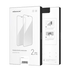   Xiaomi 13 Lite / Civi 2, Kijelzővédő fólia, ütésálló fólia (az íves részre is!), Tempered Glass (edzett üveg), tok barát, 3D Full Cover, Nillkin, fekete, 2 db / csomag
