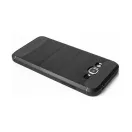 Motorola Edge 40 Pro, Szilikon tok, közepesen ütésálló, szálcsiszolt, karbon minta, fekete