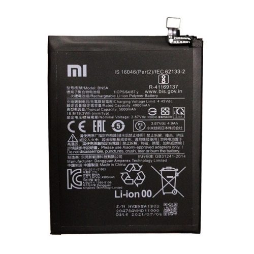 Xiaomi Redmi 10 / Redmi 10 (2022) / Redmi Note 10 5G / Poco M3 Pro 5G, Akkumulátor, 5000 mAh, Li-Polymer, kompatibilis