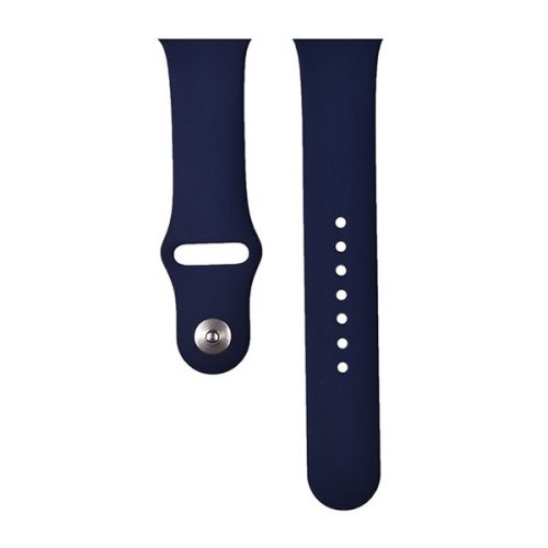 Apple Watch 1-6, SE (42 / 44 mm) / Watch 7-8 (45 mm) / Watch Ultra (49 mm), szilikon pótszíj, állítható, Devia Delux Sport, kék
