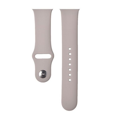 Apple Watch 1-6, SE (42 / 44 mm) / Watch 7-8 (45 mm) / Watch Ultra (49 mm), szilikon pótszíj, állítható, Devia Delux Sport, szürke