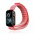 Apple Watch 1-6, SE, SE (2022) (38 / 40 mm) / Watch 7-8 (41 mm), textíl pótszíj, nylon, tépőzáras, állítható, légáteresztő, rózsaszín