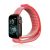 Apple Watch 1-6, SE, SE (2022) (42 / 44 mm) / Watch 7-8 (45 mm) / Watch Ultra (49 mm), textíl pótszíj, nylon, tépőzáras, állítható, légáteresztő, rózsaszín