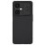 OnePlus Nord CE 3 Lite, Műanyag hátlap védőtok, közepesen ütésálló, kamera védelem, csíkos minta, Nillkin CamShield, fekete