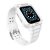 Apple Watch 1-6, SE, SE (2022) (42 / 44 mm) / Watch 7-9 (45 mm), Szilikon védőkeret, közepesen ütésálló, állítható szíjjal, fehér