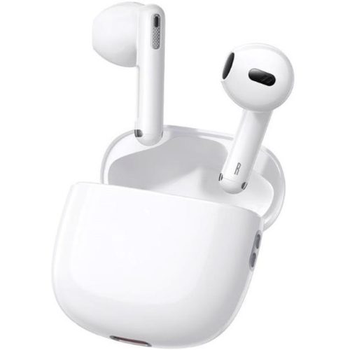 Bluetooth sztereó fülhallgató, v5.3, TWS, töltőtok, érintés vezérlés, zajszűrővel, Baseus Bowie WX5, fehér