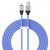 USB töltő- és adatkábel, Lightning, 200 cm, 2400 mA, törésgátlóval, gyorstöltés, Baseus Coolplay, CAKW000503, kék
