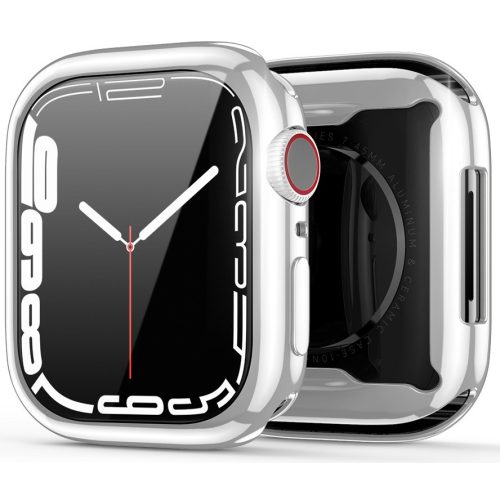 Apple Watch 4-6, SE, SE (2022) (40 mm), Szilikon védőkeret, közepesen ütésálló, szíj nélkül, Dux Ducis Samo, ezüst