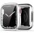 Apple Watch 7 (45mm), Szilikon védőkeret, közepesen ütésálló, szíj nélkül, Dux Ducis Samo, ezüst