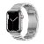 Apple Watch 1-6, SE, SE (2022) (38 / 40 mm) / Watch 7-8 (41 mm), fém pótszíj, Hoco WA10, ezüst