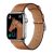 Apple Watch 1-6, SE, SE (2022) (42 / 44 mm) / Watch 7-8 (45 mm) / Watch Ultra (49 mm), bőr pótszíj, állítható, Hoco WA17, barna