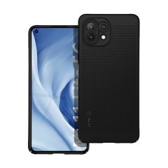  Xiaomi Mi 11 Lite / 11 Lite 5G / 11 Lite 5G NE, Műanyag hátlap védőtok, légáteresztő, lyukacsos minta, Breezy, fekete