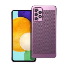   Samsung Galaxy A52 / A52 5G / A52s 5G SM-A525F / A526B / A528B, Műanyag hátlap védőtok, légáteresztő, lyukacsos minta, Breezy, lila