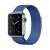 Apple Watch 1-6, SE, SE (2022) (42 / 44 mm), fém pótszíj, mágneses zár, milánói stílus, sötétkék