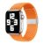 Apple Watch 1-6, SE, SE (2022) (38 / 40 mm) / Watch 7-9 (41 mm), textíl pótszíj, állítható, szőtt stílusú, narancssárga