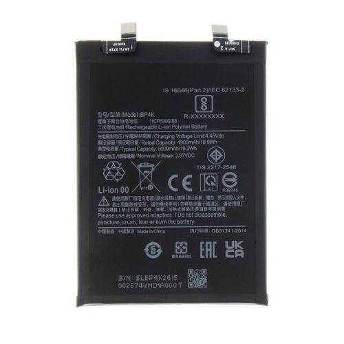 Xiaomi Redmi Note 12 Pro 5G / Poco X5 Pro 5G, Akkumulátor, 4500 mAh, Li-Polymer, kompatibilis